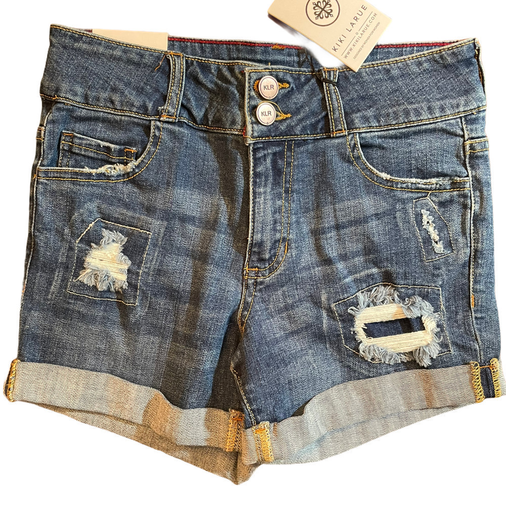 Kiki LaRue NEW Distressed Jean Shorts